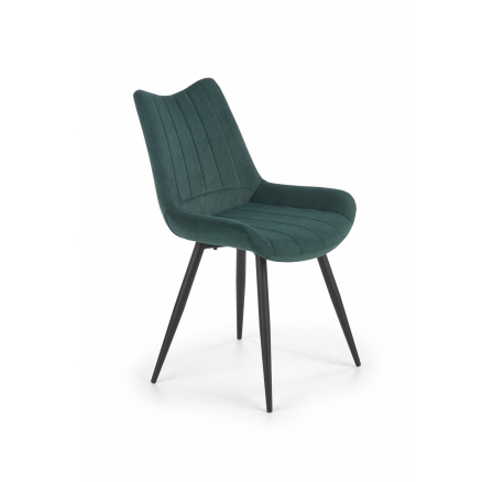 Jídelní židle K388, tmavě zelená