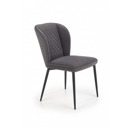 Jídelní židle K399, šedý Velvet
