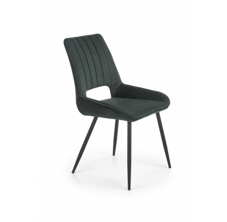 Jídelní židle K404, tmavě zelený Velvet