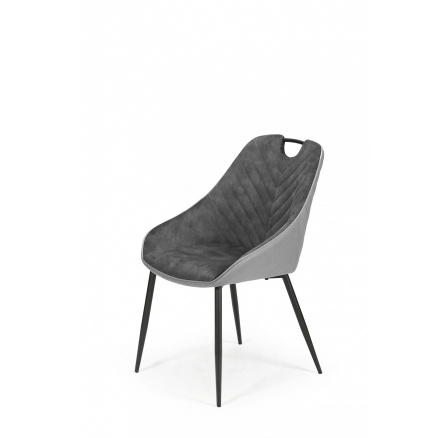 Jídelní židle K412, šedý Velvet