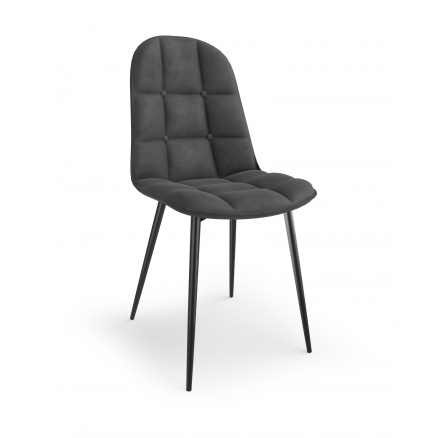 Jídelní židle K417, šedá Velvet