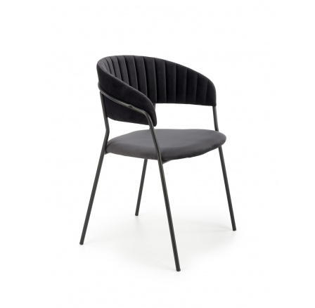 Jídelní židle K426, černý velvet