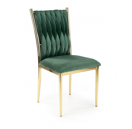 Jídelní židle K436, Zelená/Zlatá