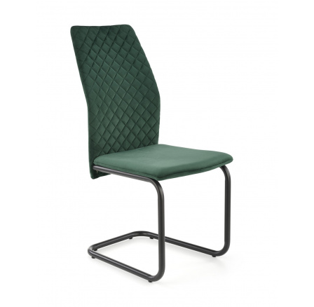 Jídelní židle K444, tmavě zelená