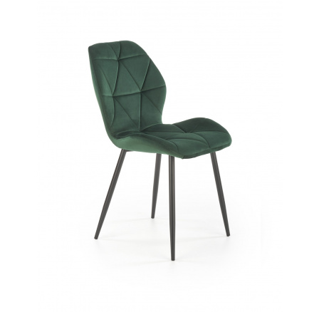 Jídelní židle K453, tmavě zelená 