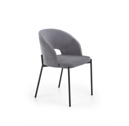 Jídelní židle K455, šedý Velvet