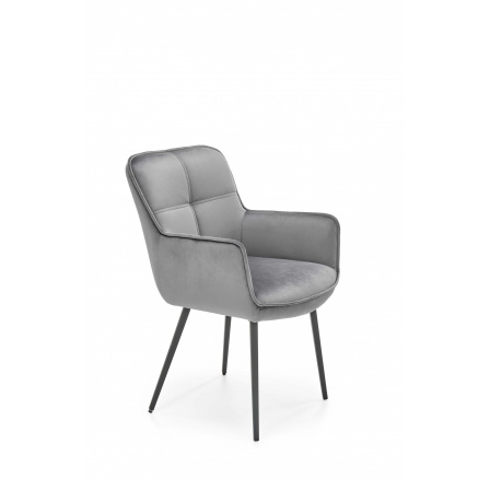 Jídelní židle K463, šedý Velvet