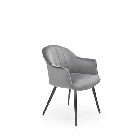 Jídelní židle K468, šedý Velvet