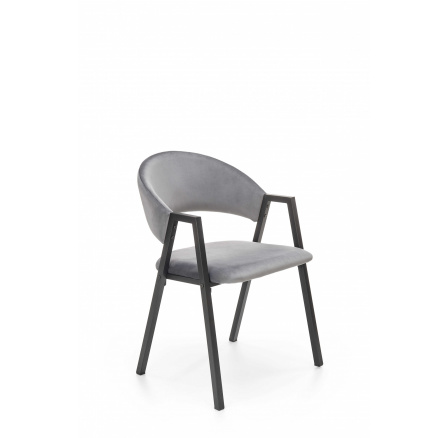 Jídelní židle K473, šedý Velvet