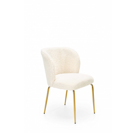 Jídelní židle K474, krémově zlatý Velvet