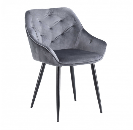 Jídelní židle K487, šedý Velvet