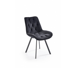 Jídelní otočná židle K519, Černá/Černá