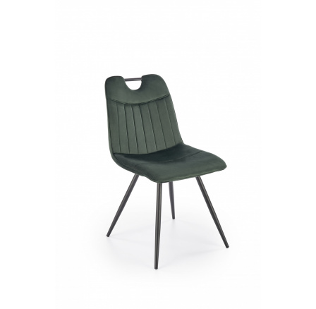 Jídelní židle K521, tmavě zelená