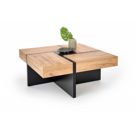 SEVILLA, lavice, deska stolu: dub craft, nohy: černé