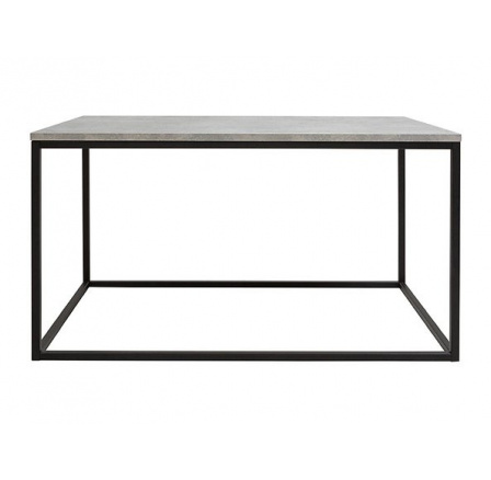 Konferenční stůl stolek AROZ LAW/100, beton chicago světle šedý/černý kovový rám