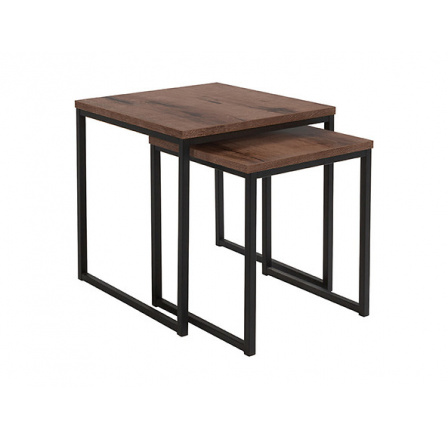 stolek AROZ SET LAW/40+LAW/50  dub monastery/černý kovový rám