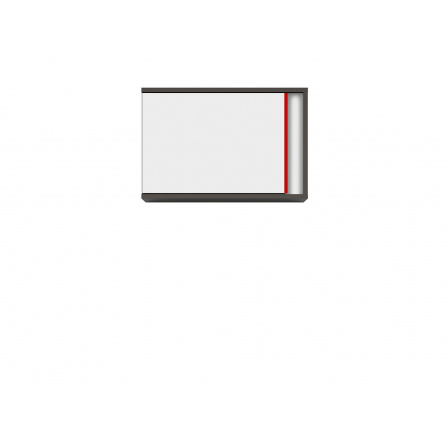 GRAPHIC (S343) SFW1DL/B šedý wolfram/bílá/červená