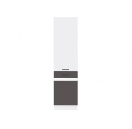 Kuchyňská dolní skříňka  Junona Line D2D/50/195-P bílá/bílý lesk, šedý wolfram