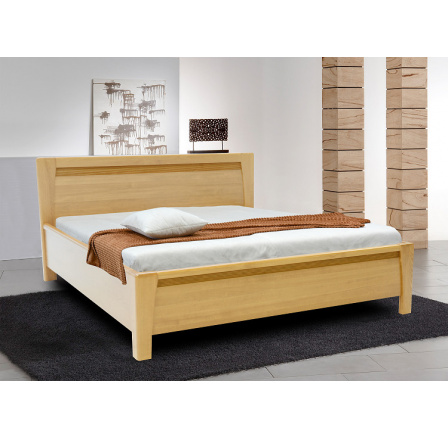 LATERNA  š.160  (LIBORA- KORPUS) - dřevěná postel pouze KORPUS- masiv BUK, bez roštů a bez up,  kolekce "FN" (K150)