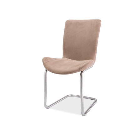H-301 - jídelní židle béžová eco kůže / chrom (H301SSBR) (S) (K150-Z)