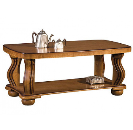 PORTOS-(PARYS) konferenční stolek dřevo masiv D17F s PATINOU -kolekce "B" (K250-Z)