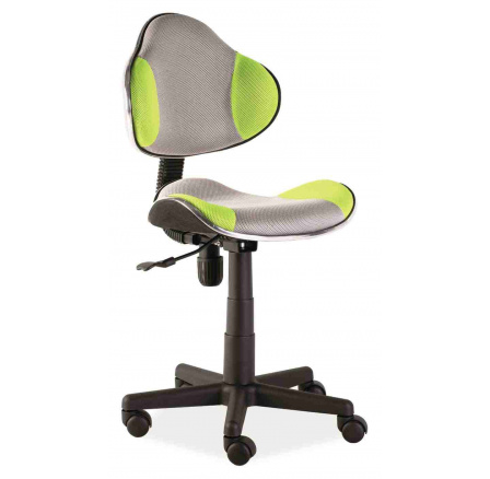 Q-G2 - kancelářská židle (dětská) šedá/zelená (OBRQG2ZSZ) kolekce "S" (K150-Z) (S)
