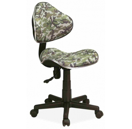 Q-G2 - kancelářská židle (dětská) MASKÁČ - zelená/béžová (OBRQG2MO) kolekce "S" (K150-Z) (S)