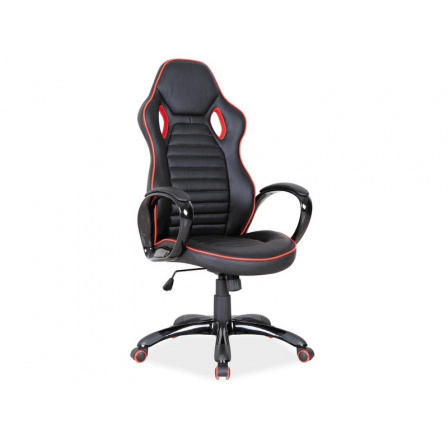 Q-105 - kancelářská židle ECO kůže černá (OBRQ105CCZW) (S) (K150-Z)