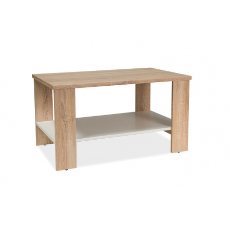 SANY konferenční stolek dub sonoma / bílá (Lara DSB) (S) (K150-Z)