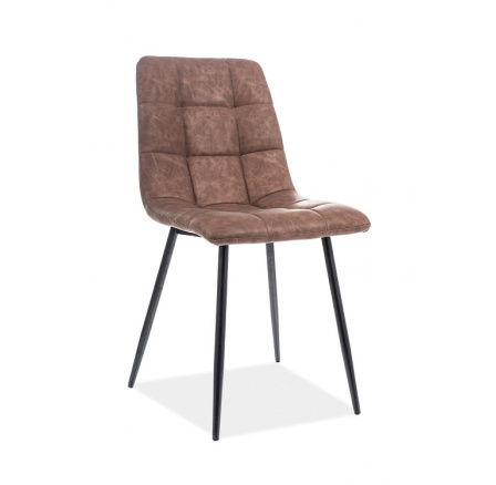 LOOK -  jídelní židle eco kůže Hnědá (LOOKCBR) (S) (k150-Z)
