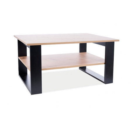 MAREAS - konferenční stolek , lamino DUB WOTAN/černá  (MAREADWC=1BALÍK) (S) (K150)NOVINKA