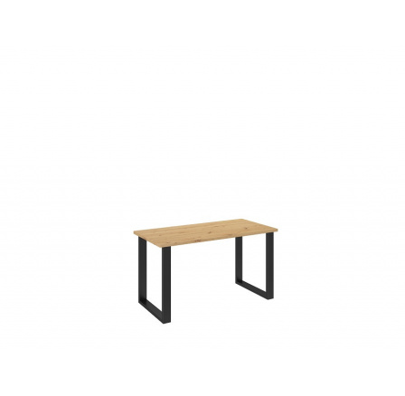 LOFT - Jídelní stůl š. 138 x 75 x 67, lamino Dub artisan/ černý kov "LP" (K150-Z)