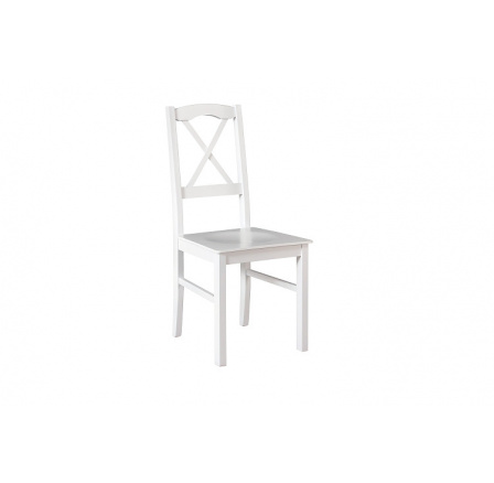 NIEL 11 (NILO 11)-jídelní židle celodřevěný sedák BÍLÁ - kolekce "DRE" (K150-Z)