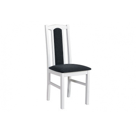 BOSANOVA 7 (BOSS 7)-jídelní židle Bílá / látka č.11 - kolekce "DRE" (K150-Z)