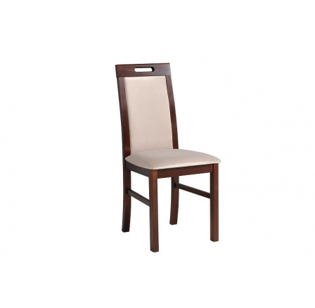 NIEL 9 - jídelní židle Ořech/ látka béžová 25x - (NILO 9) Nosnost 120kg, kolekce "DRE" (K150-Z)