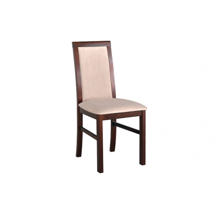 NIEL 6 - jídelní židle (NILO 6)- Ořech/ látka béžová 25x , Nosnost 120kg - kolekce "DRE" (K150-Z)