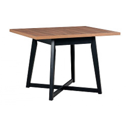 OTAVA 1L (OTTO 1L) - jídelní stůl rozkládací - lamino dub sterling / nohy dřevo černá - kolekce "DRE" (K150-Z)