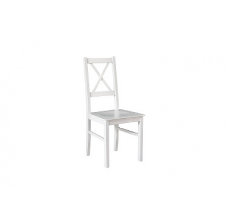NIEL 10D - jídelní židle (NILO 10D) - celodřevěná BÍLÁ - kolekce "DRE" (K150-Z)