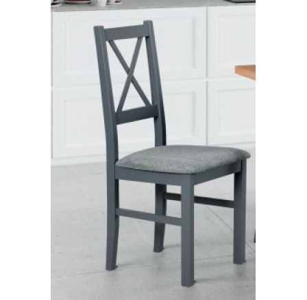 NIEL 10 - jídelní židle (NILO 10) - grafitová / látka šedočerná č.17X - kolekce "DRE" (K150-Z)