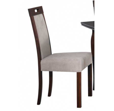 Romana 5 - jídelní židle Ořech / látka světle hnědá č. 3X - (ROMA 5) kolekce "DRE"  (K150-Z)