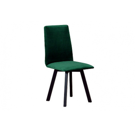 HEDVIKA 2 jídelní židle (HUGO 2) nohy černá/ látka tmavě zelená č.23X (DM) - kolekce "DRE" (K150-Z)