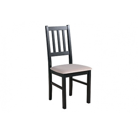 BOSANOVA 4 jídelní židle (BOSS 4) černá /bílá káva látka č.25x (DM)- kolekce "DRE" (K150-E)