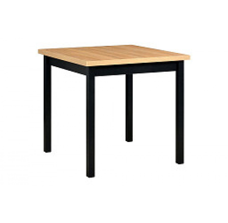 MAXMILIÁN 9 (MAX 9)- jídelní stůl - lamino Dub grandson/nohy+podstava černá - kolekce "DRE" (K150-E)