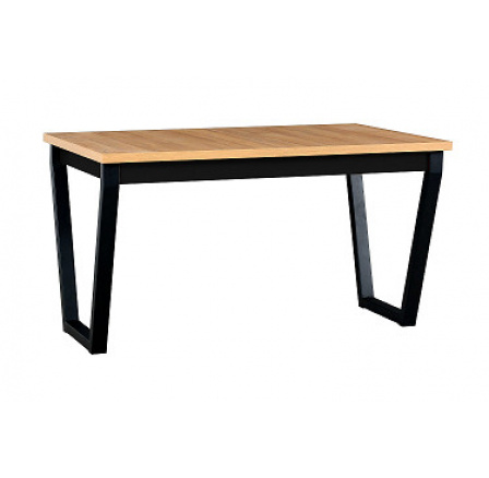 Jídelní stůl rozkládací IKONA 2  (IKON 2)  lamino Dub Granson/ noha kov černá