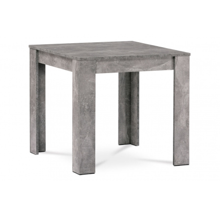 Jídelní stůl 80x80x74 cm, MDF, lamino dekor beton