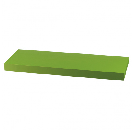 Polička nástěnná 60 cm, MDF, barva zelený mat, baleno v ochranné fólii
