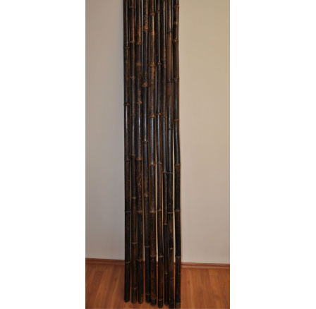 Bambusová tyč 3-4 cm, délka 4 metry, bambus black - podélně prasklá 