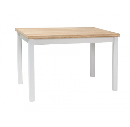Stůl ADAM dub / bílá mat 100x60