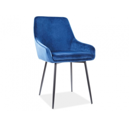 Jídelní židle ALBI Velvet, modrý Aksamit 91