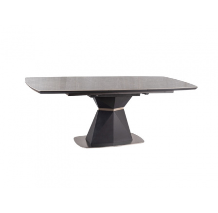Jídelní stůl CORTEZ CERAMIC, efekt šedého mramoru/antracit mat
